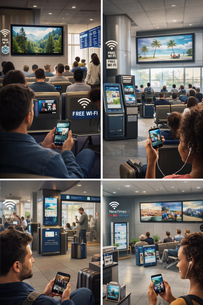 entretenimiento salas espera terminales mosaico vertica